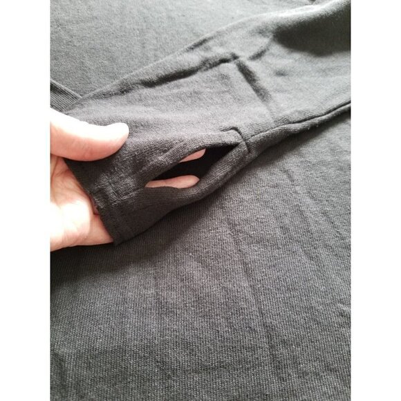 Lanston Women's Black Turtleneck Long Sleeve Top Sweater  W/Thumbholes Size L - Picture 5 of 12